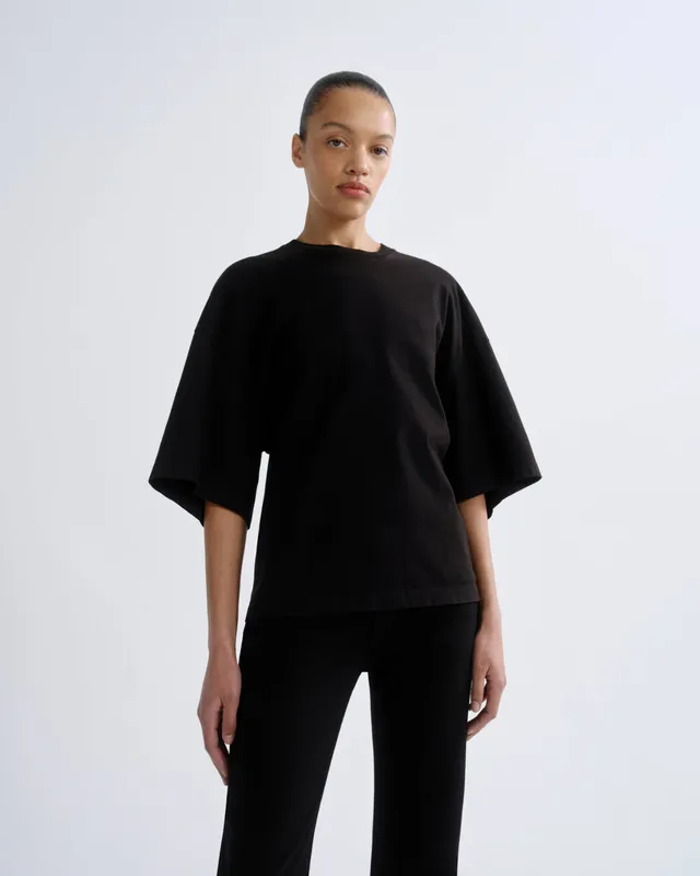 agolde-ellery-tee-t-shirt-schwarz-corsage image 1