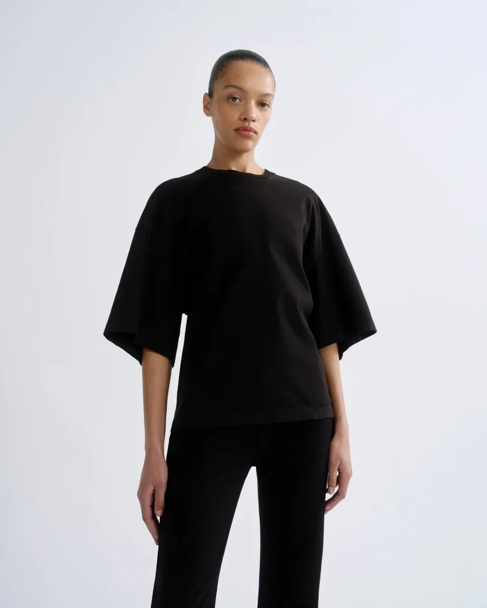 agolde-ellery-tee-t-shirt-schwarz-corsage image 1