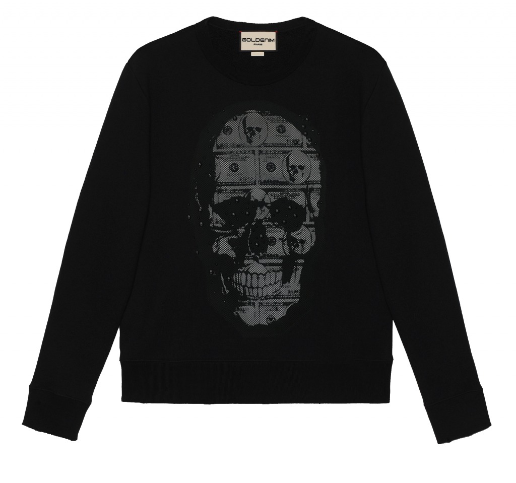 goldenim-paris-homme-ital-noir-sweatshirt-schwarz image 1