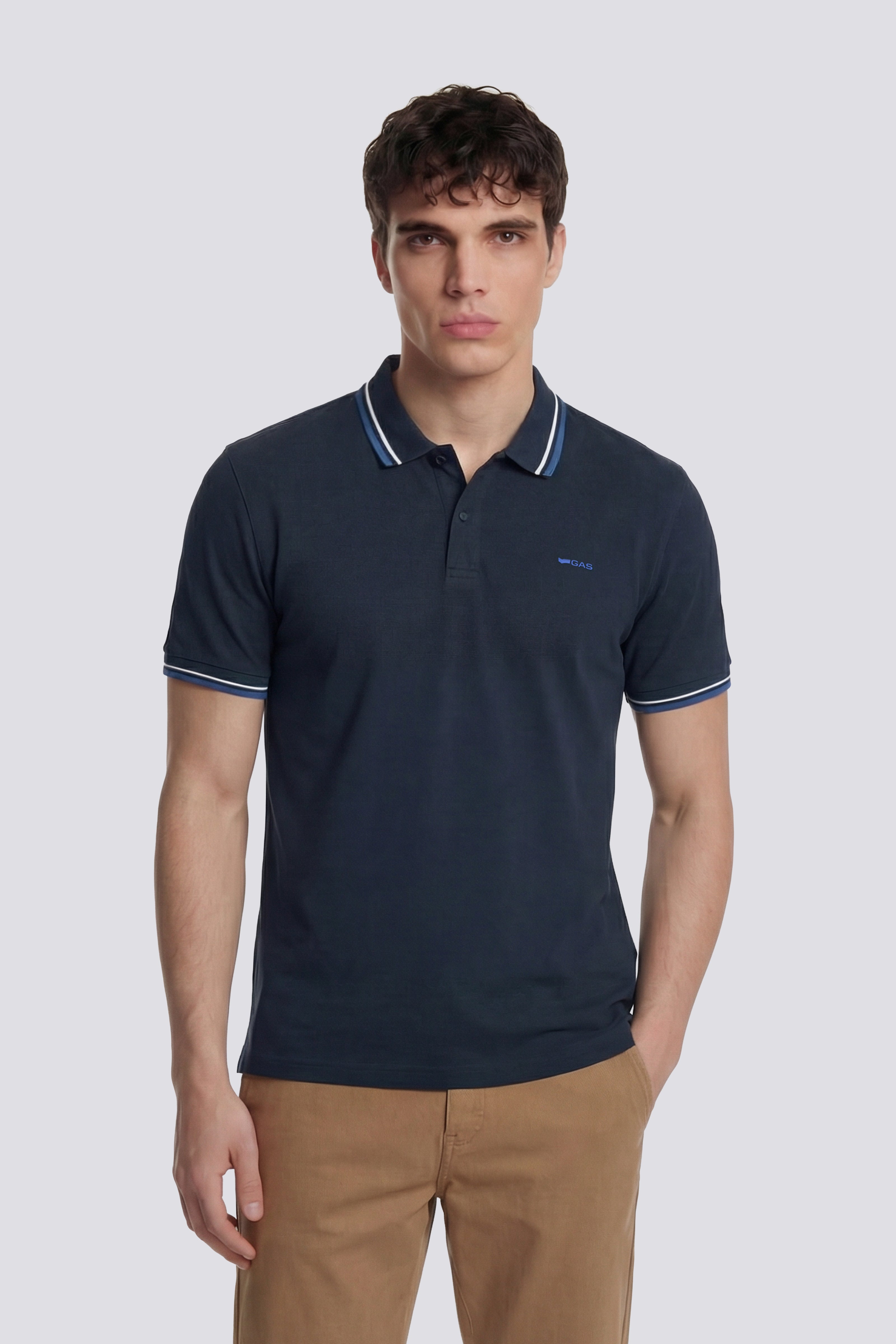 gas-ralph-colours-4706-polo-herren-slim-fit-piqu image 1