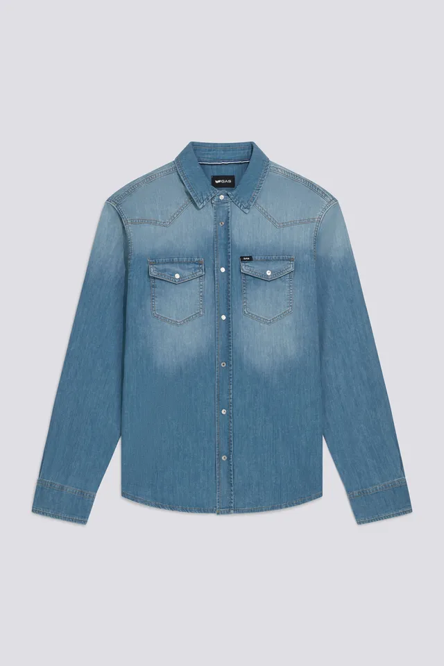 gas-kant-new-65ml-jeanshemd-herren-blau-slim-fit image 1