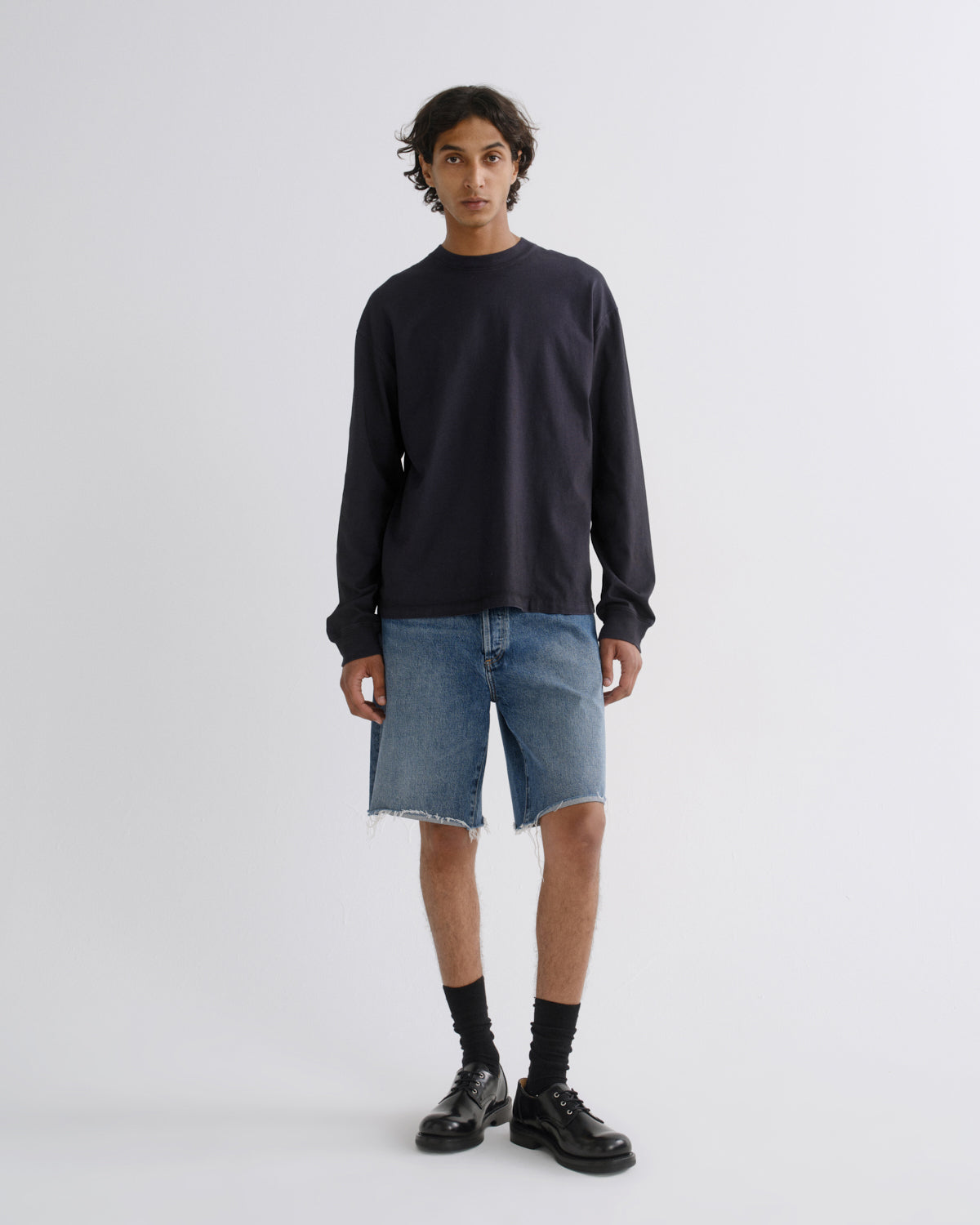 agolde-anson-short-shorts-guide-indigo-herren image 1