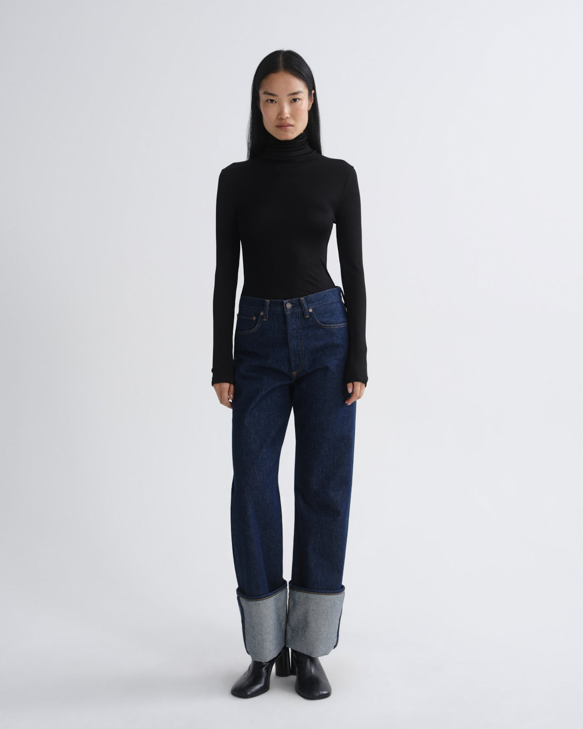 agolde-caryle-turtleneck-rollkragen-schwarz-damen image 5