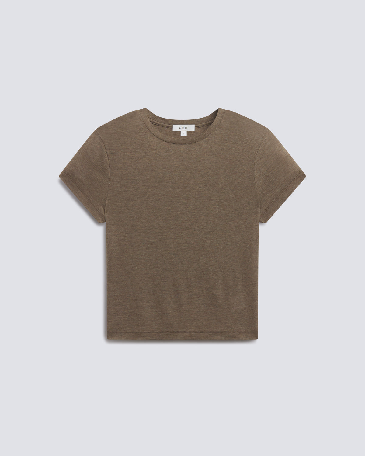 agolde-adine-long-line-t-shirt-loam-braun image 6