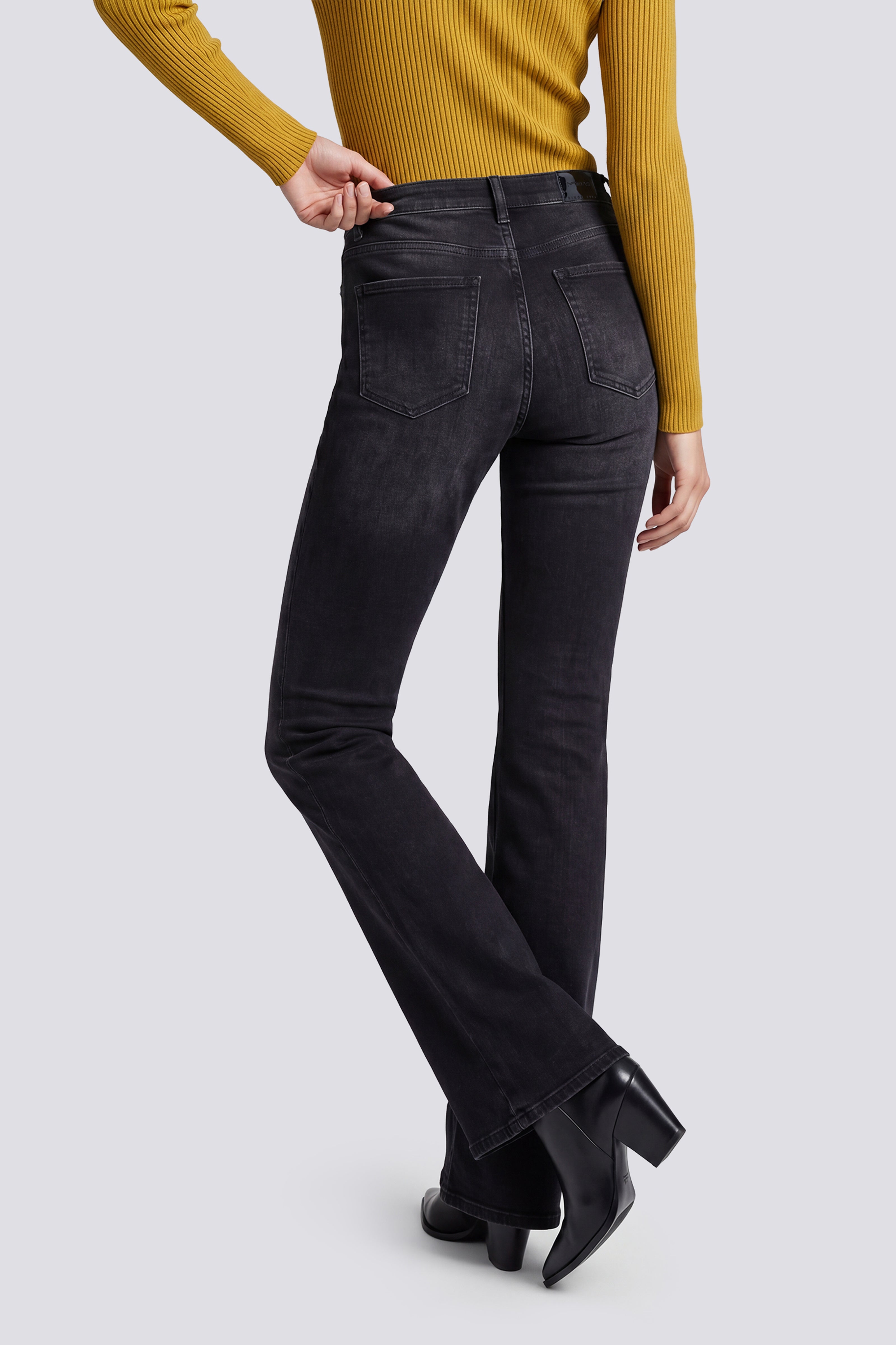 gas-camilia-z-65bm-jeans-flare-damen-schwarz-high-waist image 5
