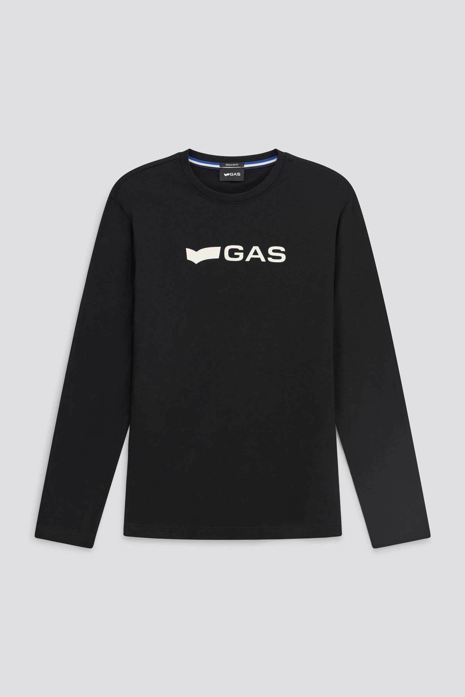 gas-dharis-m-l-logo-t-shirt-herren-schwarz-baumwolle image 5