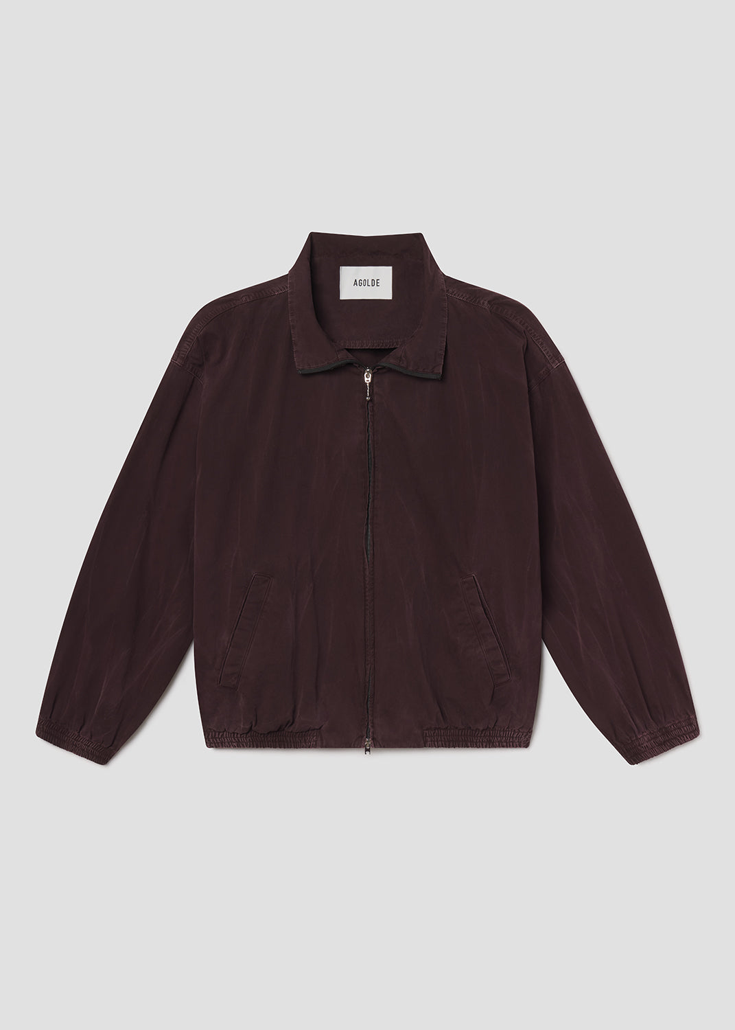 agolde-marshall-windbreaker-creased-puce-burgunder image 6