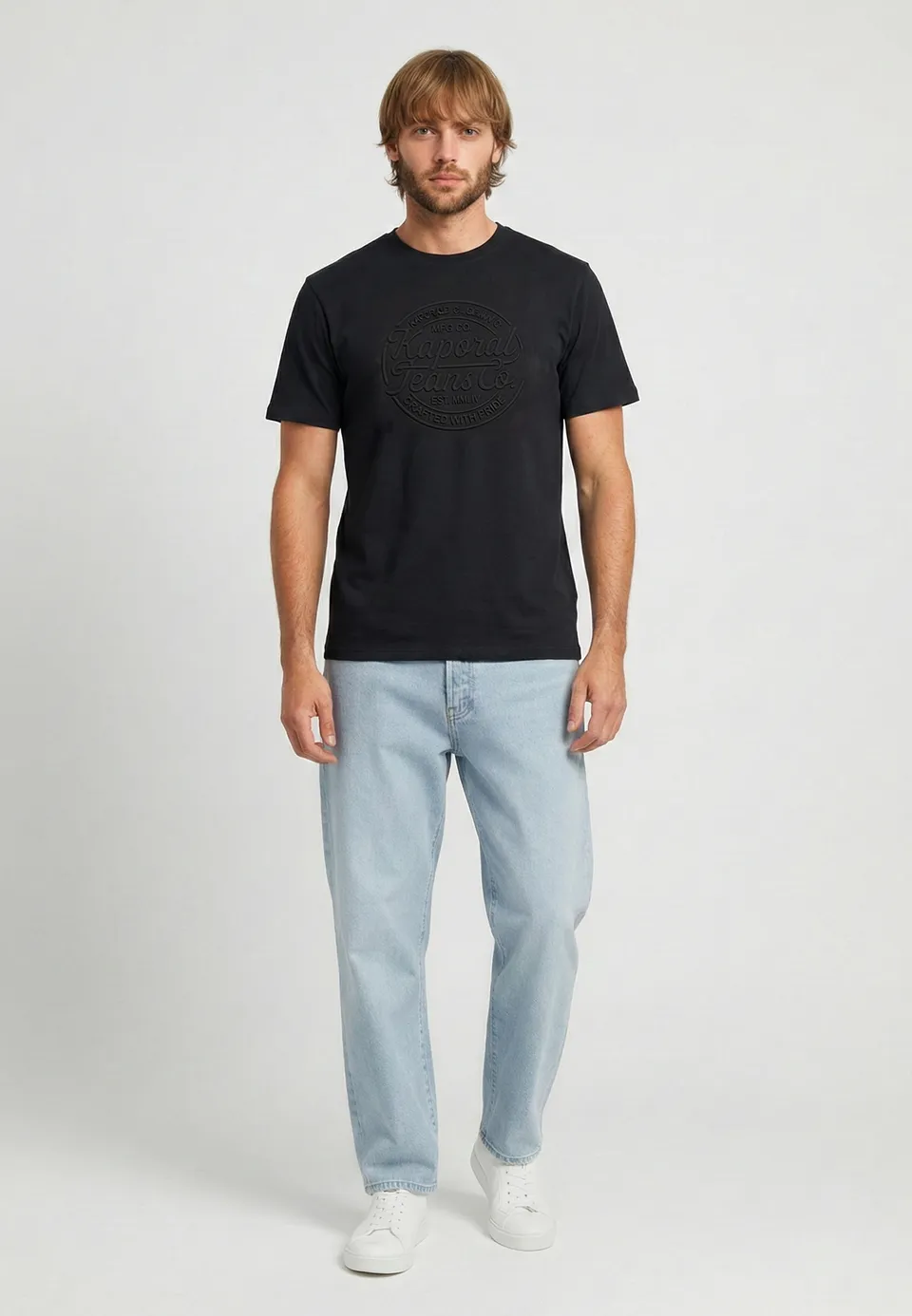 kaporal-kraft-t-shirt-herren-schwarz-baumwolle image 1