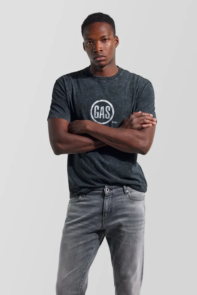 gas-dharis-blue-gas-0200-herren-t-shirt-vintage-print image 1