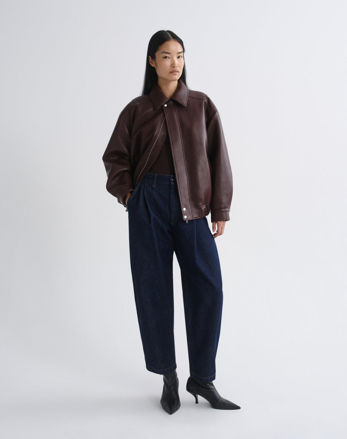 agolde-ona-bomber-jacke-falun-burgunder-braun image 5