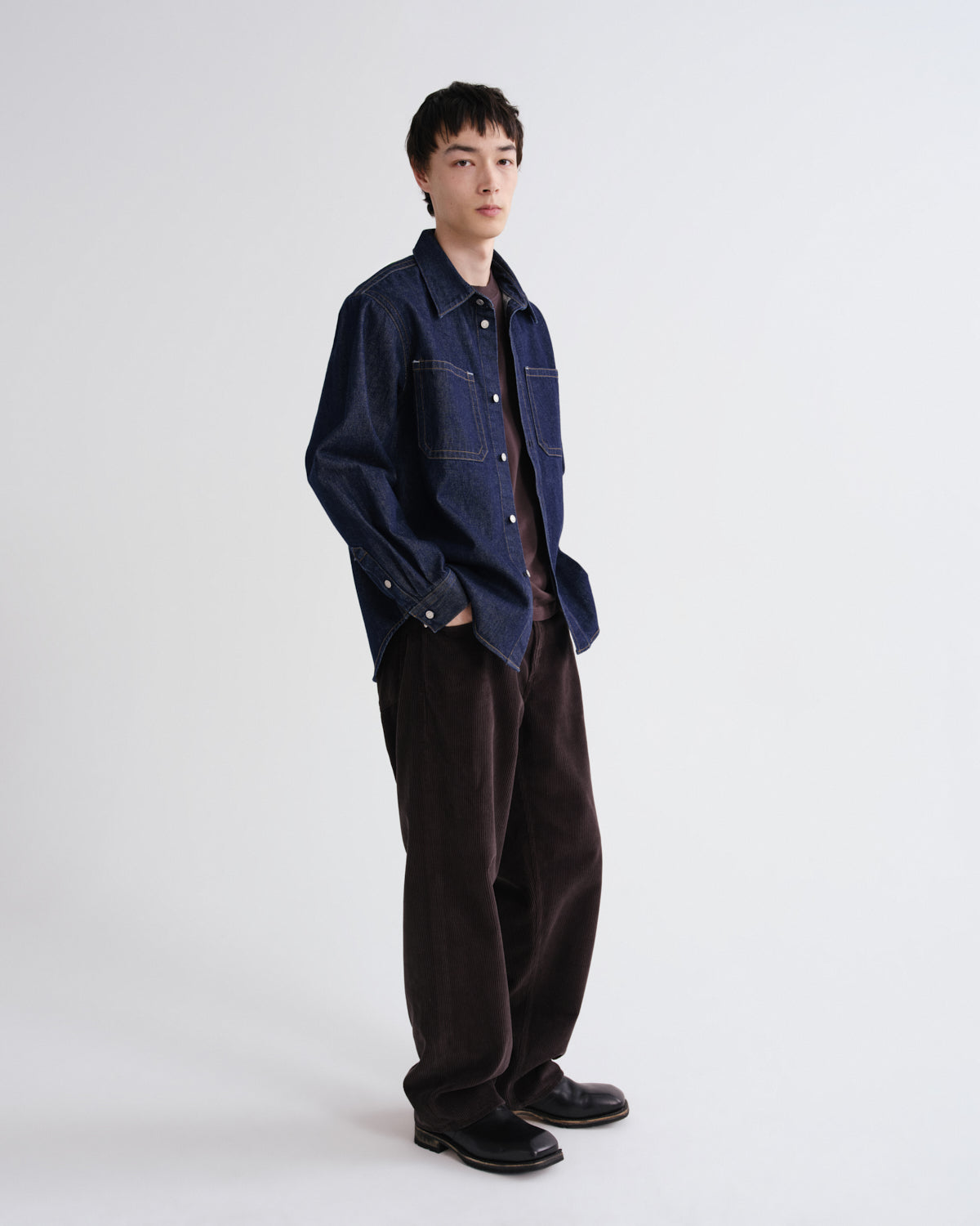 agolde-craven-shirt-jeanshemd-rinse-herren-indigo image 4