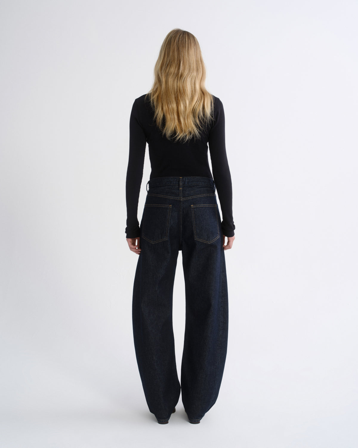 agolde-luna-high-rise-pieced-taper-jeans-rinse-damen image 2