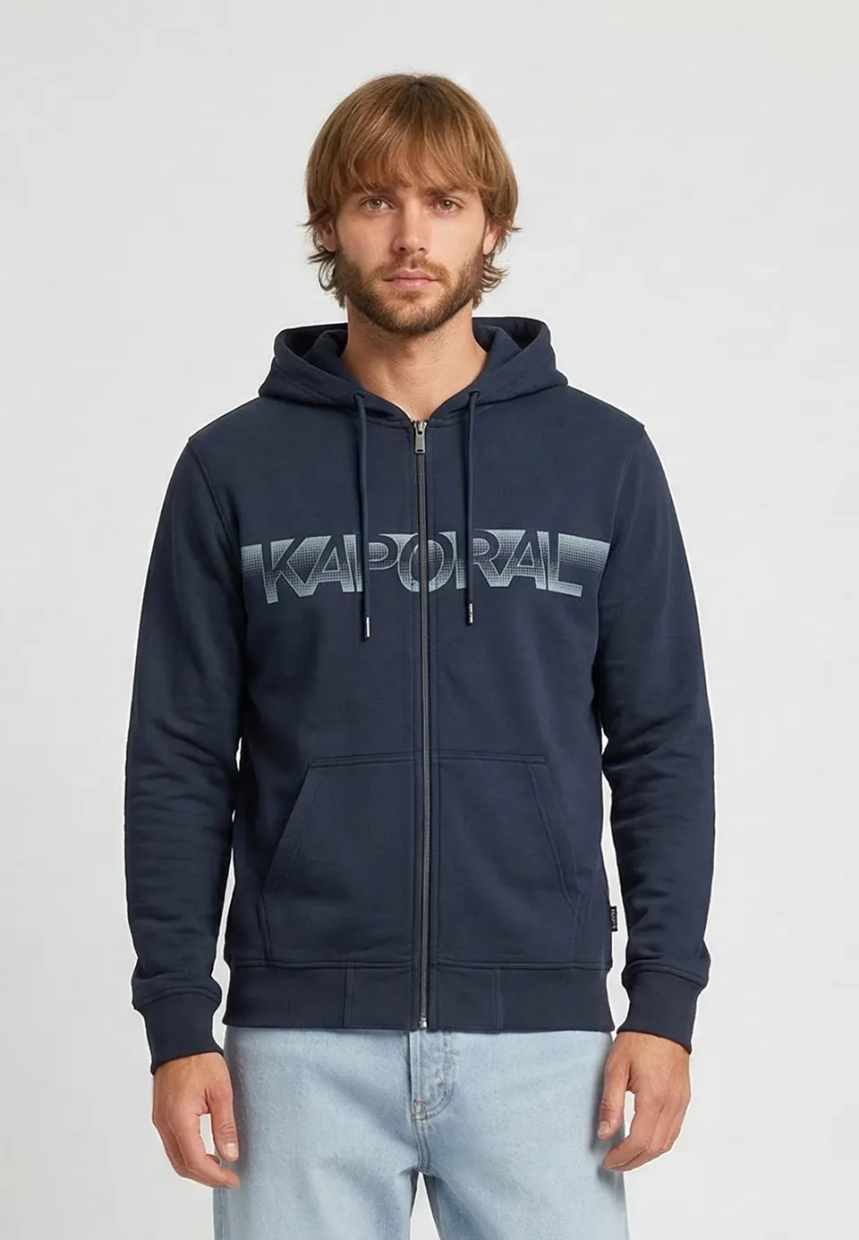 kaporal-barto-hoodie-marineblau-reissverschluss-regular image 1