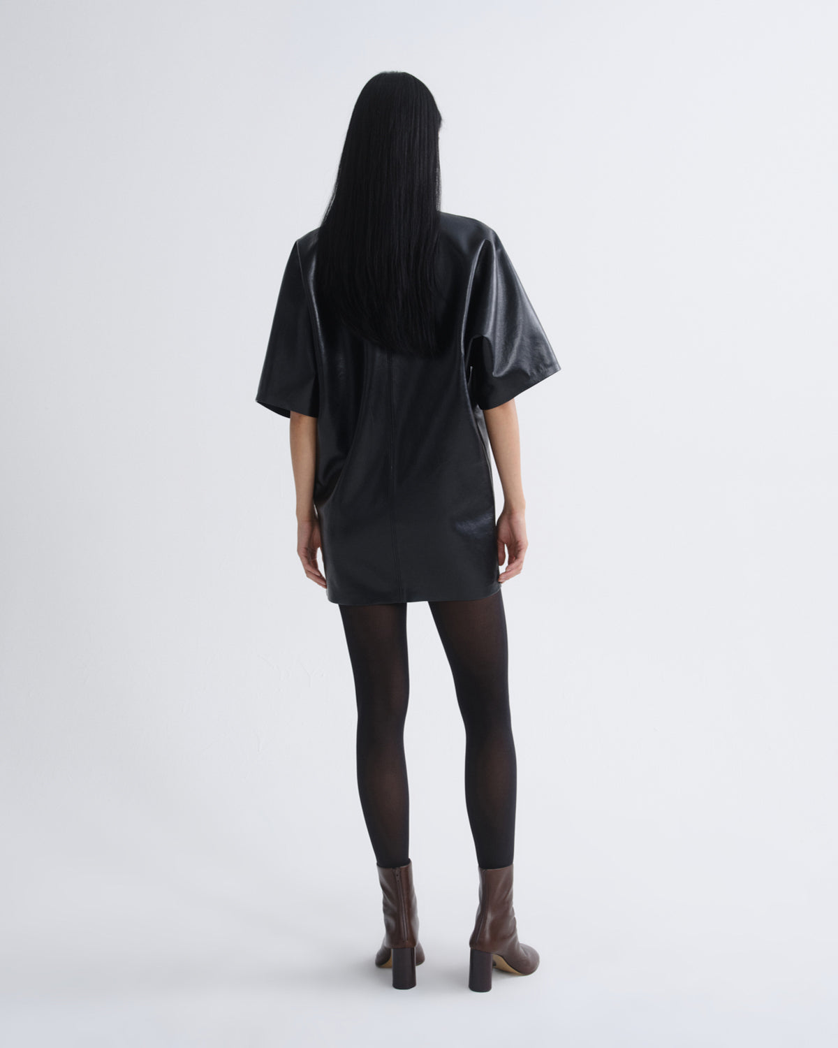 agolde-kembra-minikleid-leder-schwarz-detox-damen image 2