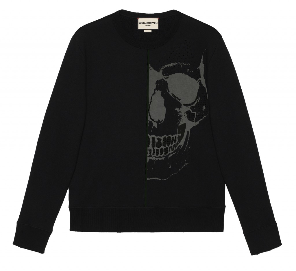 goldenim-paris-homme-sweat-alit-noir-sweatshirt-schwarz image 1