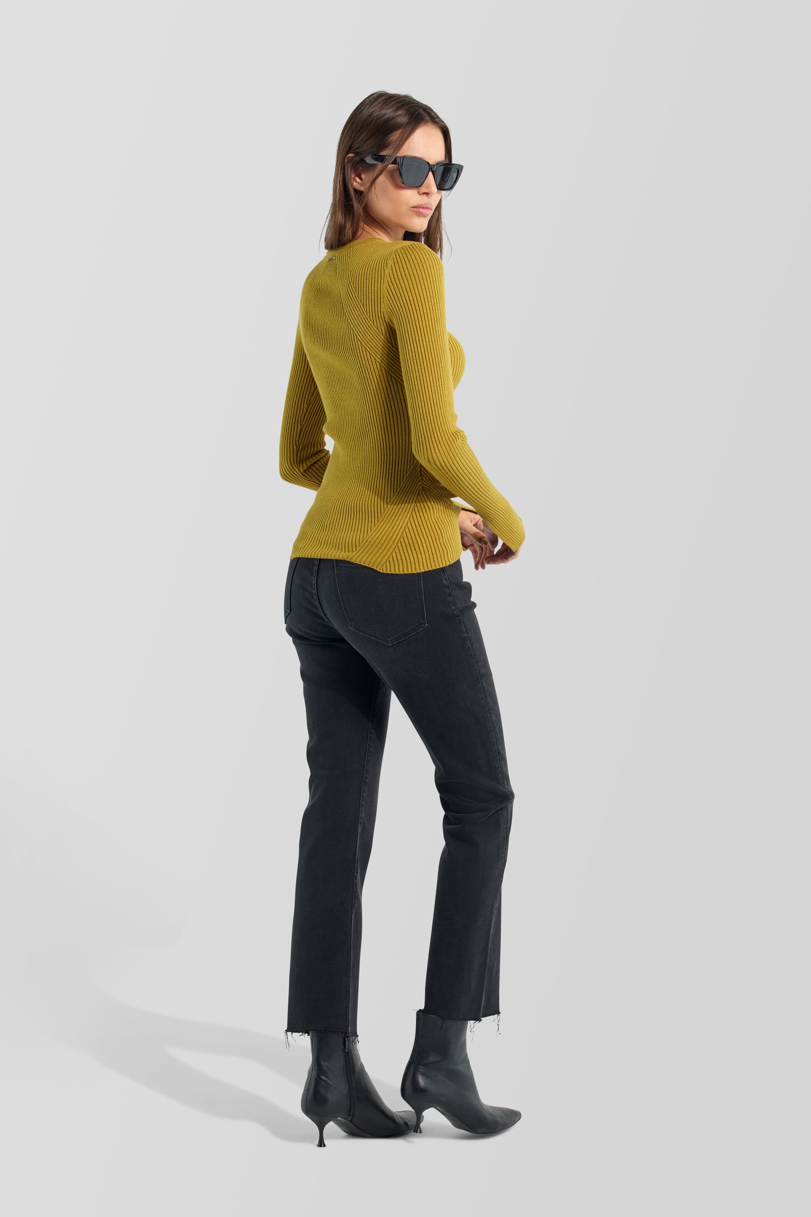gas-luna-round-wk-3680-pullover-damen-slim-fit-ripp image 2