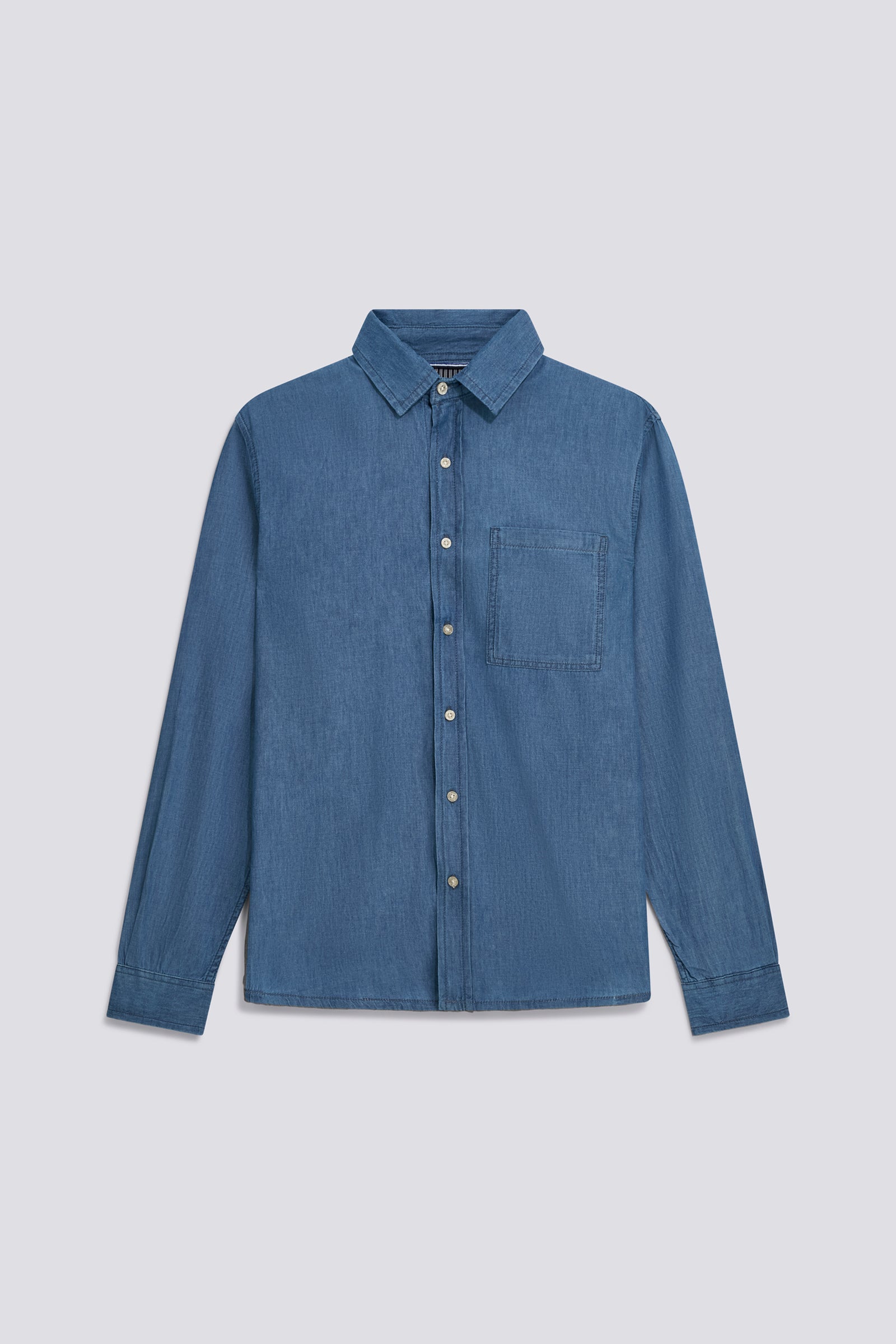 gas-ghill-rev-07ml-hemd-herren-indigo-chambray image 3