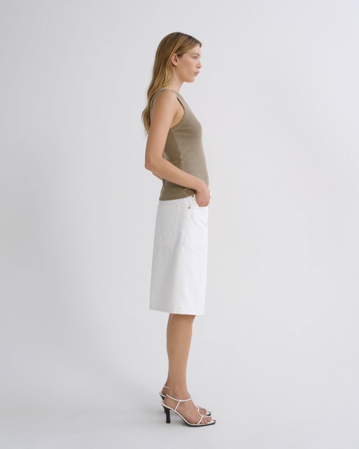 agolde-nolan-short-milkshake-wei-high-waist-damen image 3