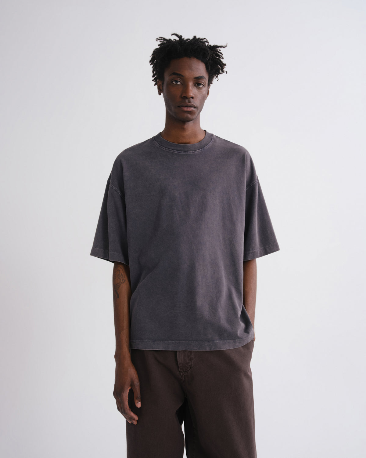 agolde-portman-tee-washed-grey-herren-grau-jersey image 1