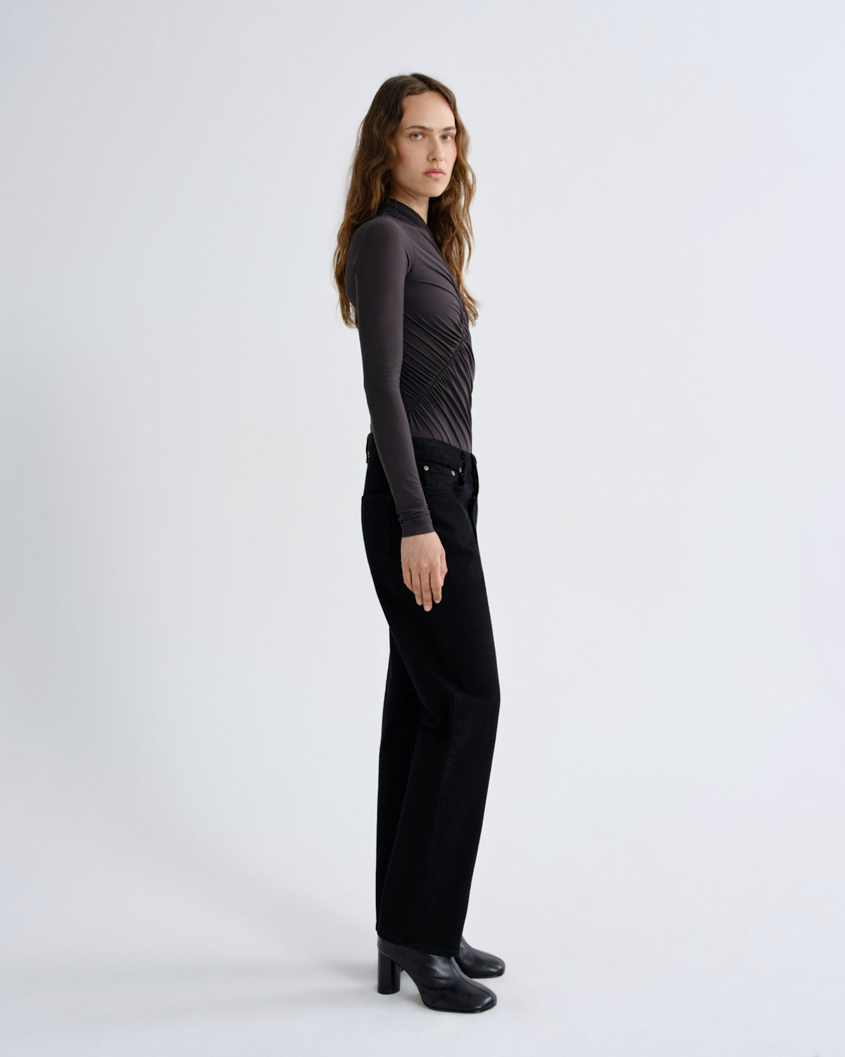 agolde-lupin-bodysuit-body-damen-carob-braun image 3