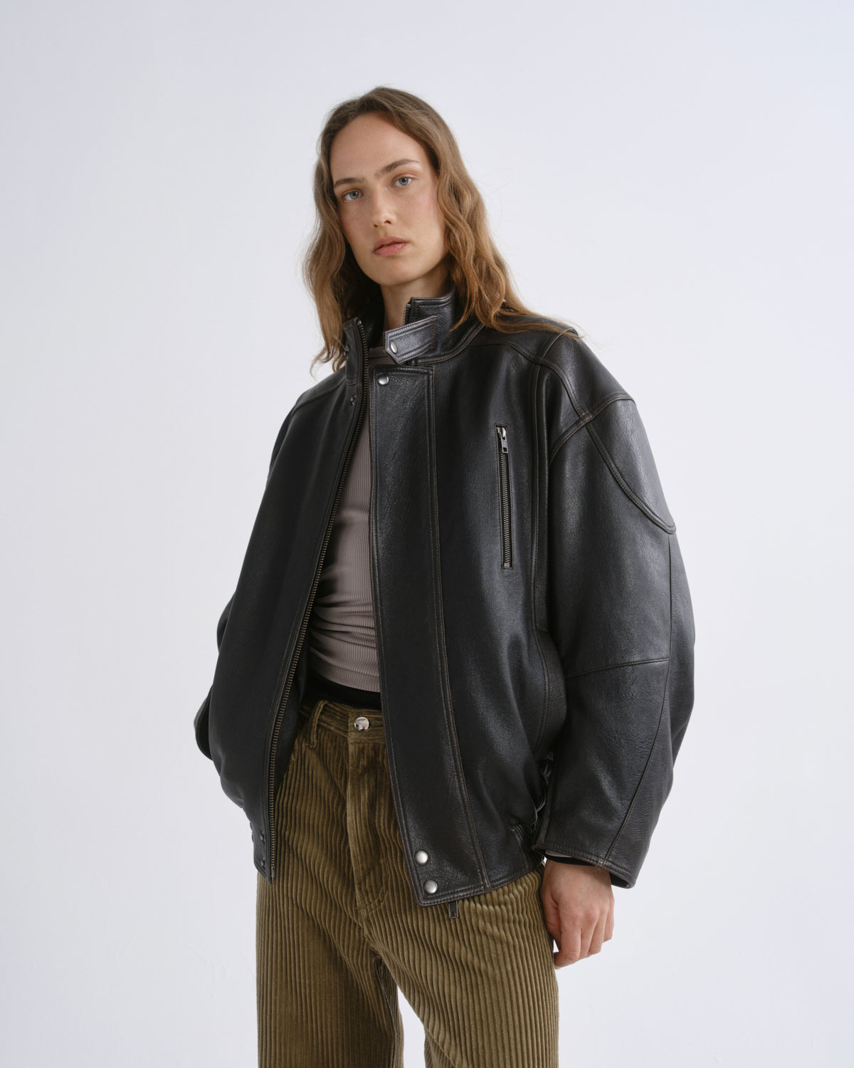 agolde-danver-moto-lederjacke-vintage-black-schwarz image 1