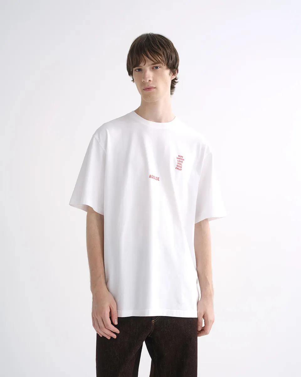 agolde-ron-finley-tee-t-shirt-soft-white-print image 1