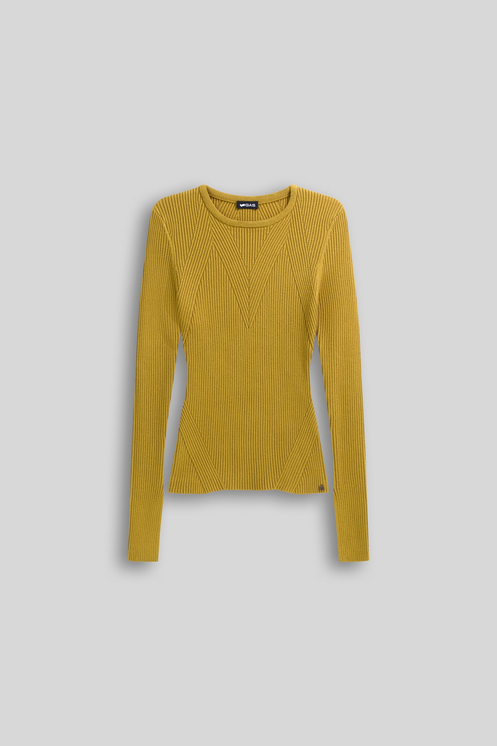 gas-luna-round-wk-3680-pullover-damen-slim-fit-ripp image 4