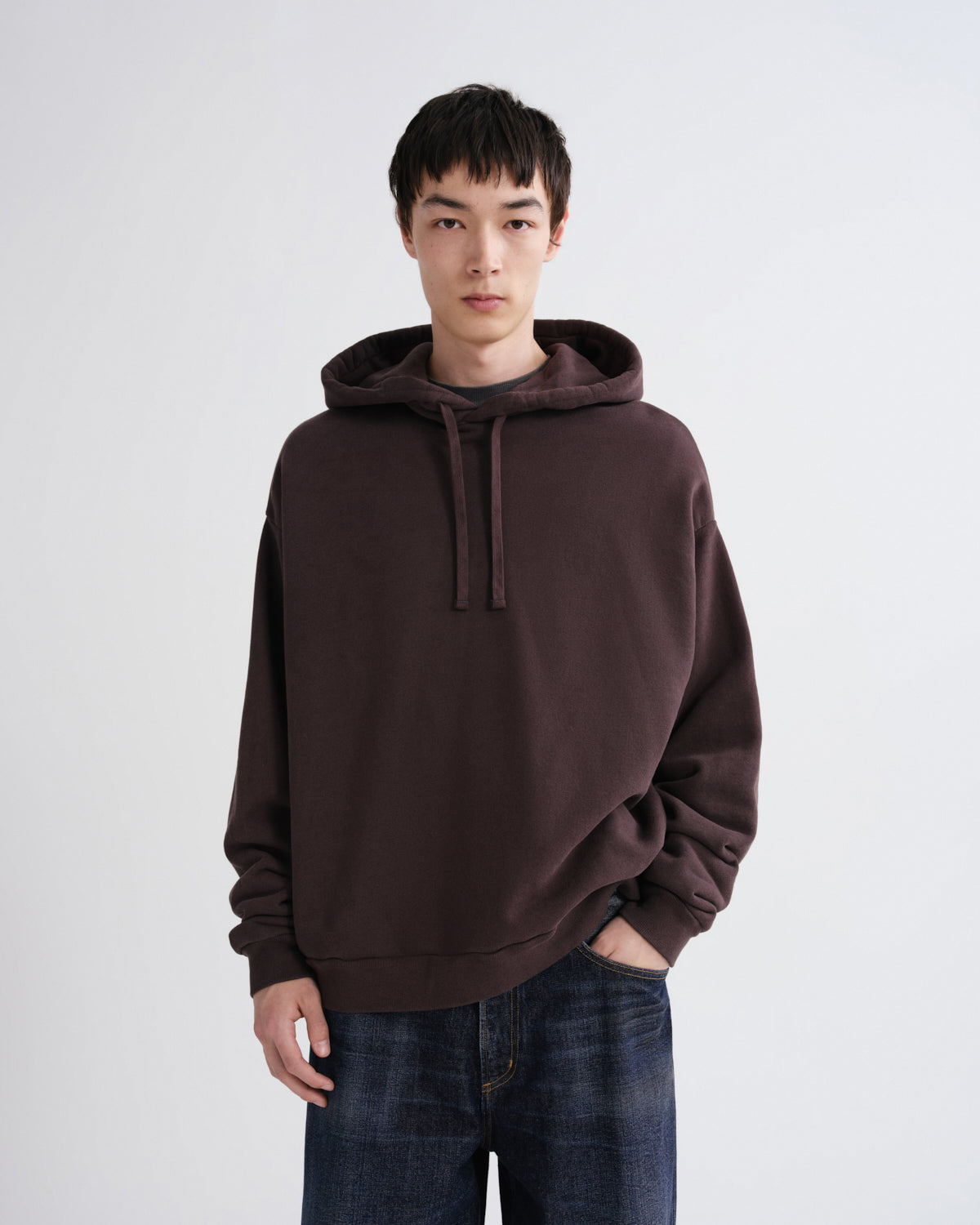 agolde-salford-hoodie-forge-kapuzenpullover-braun image 1