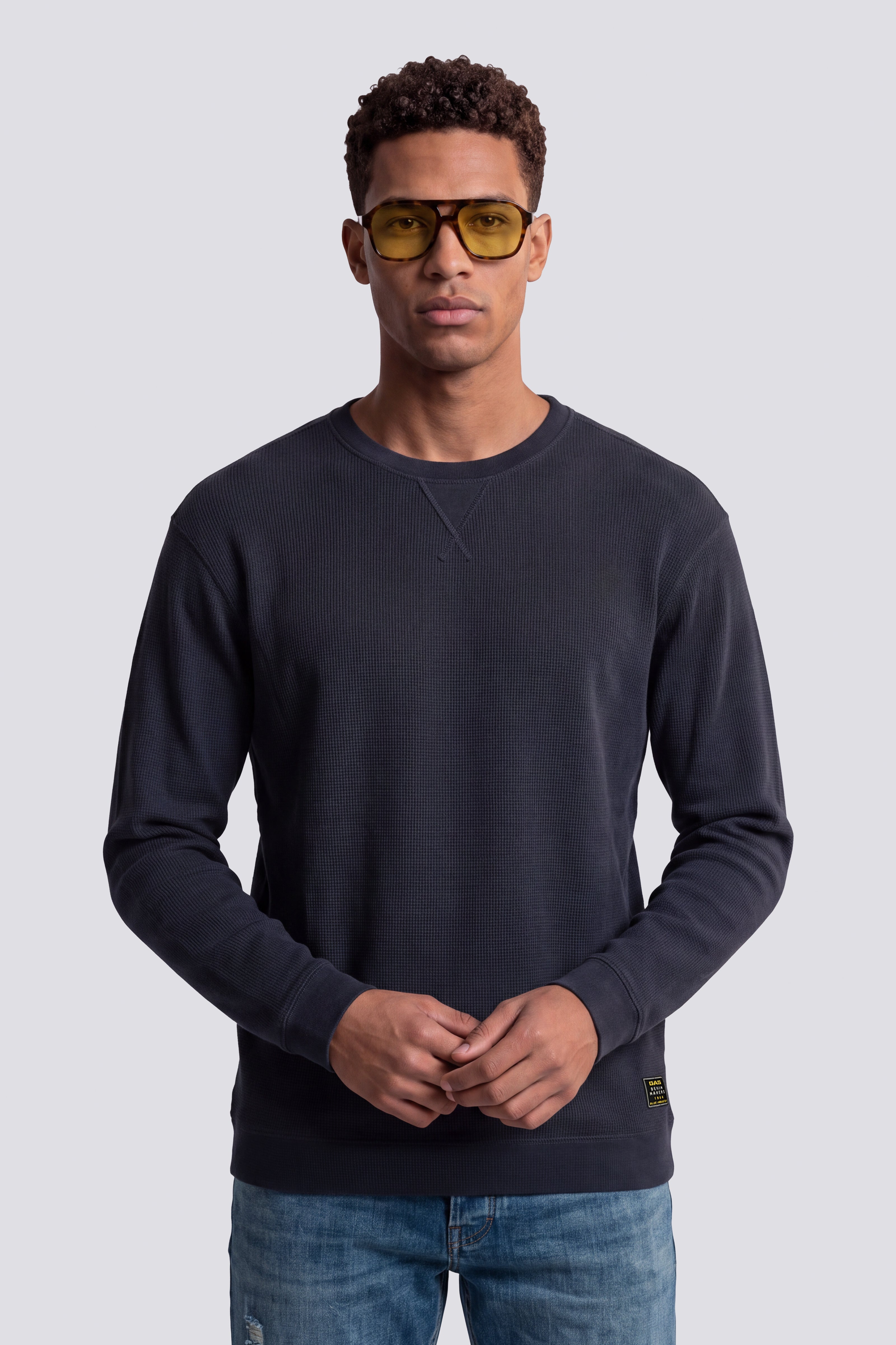 gas-dharis-m-l-label-4706-langarmshirt-herren-waffle image 2