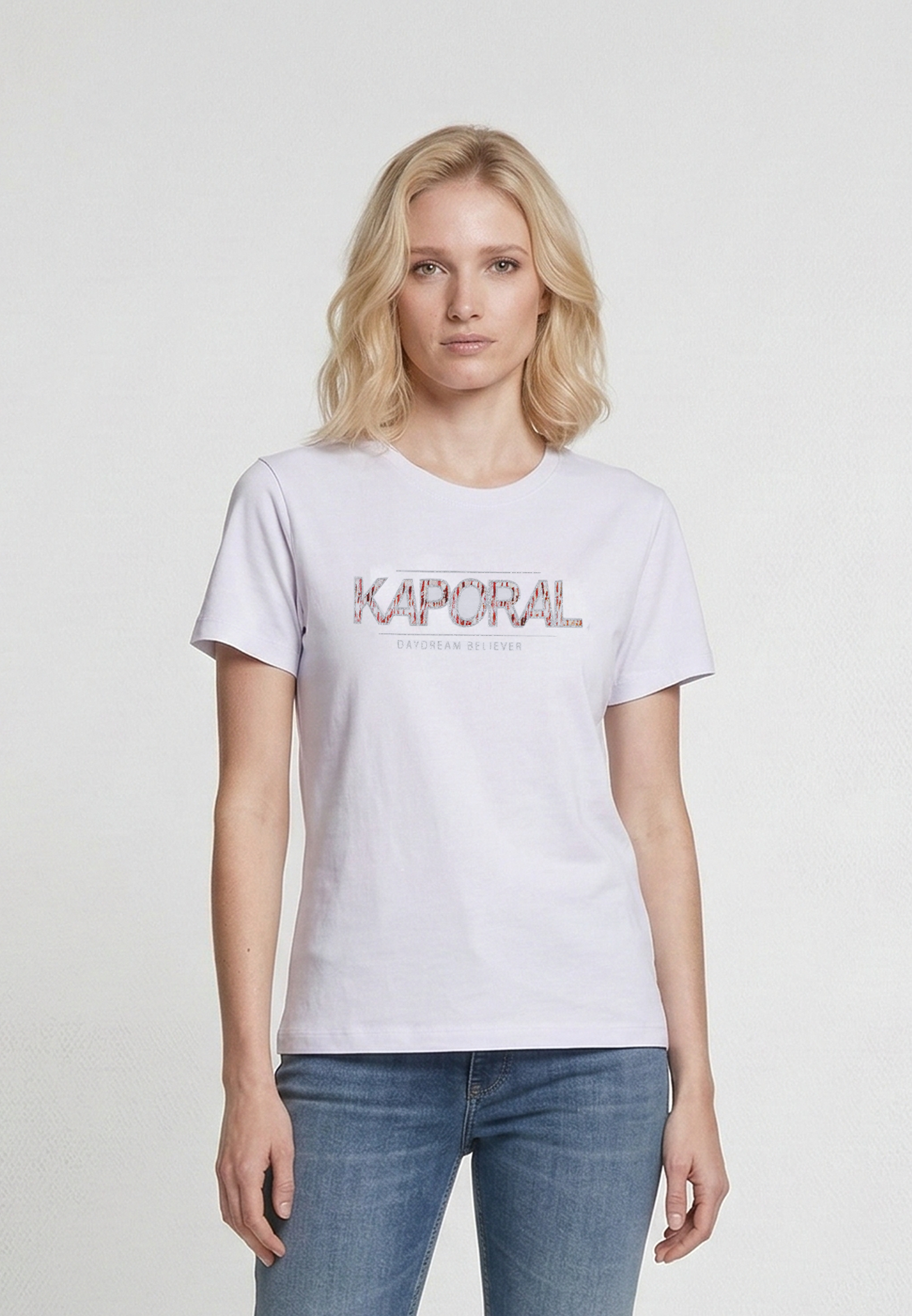 kaporal-jall-t-shirt-wei-damen-slim-baumwolle image 2