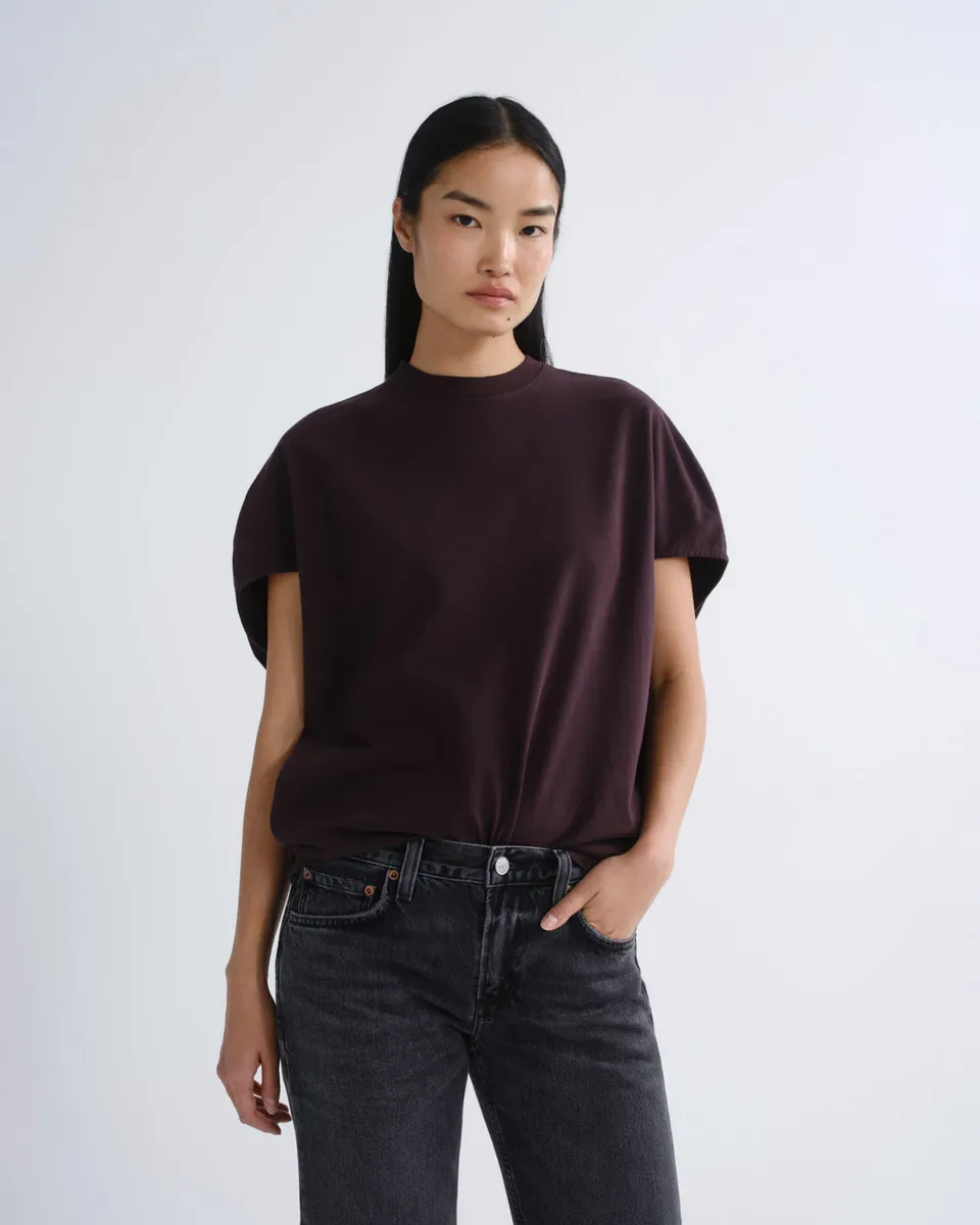 agolde-souline-t-shirt-eggplant-lila-baumwolle-damen image 1