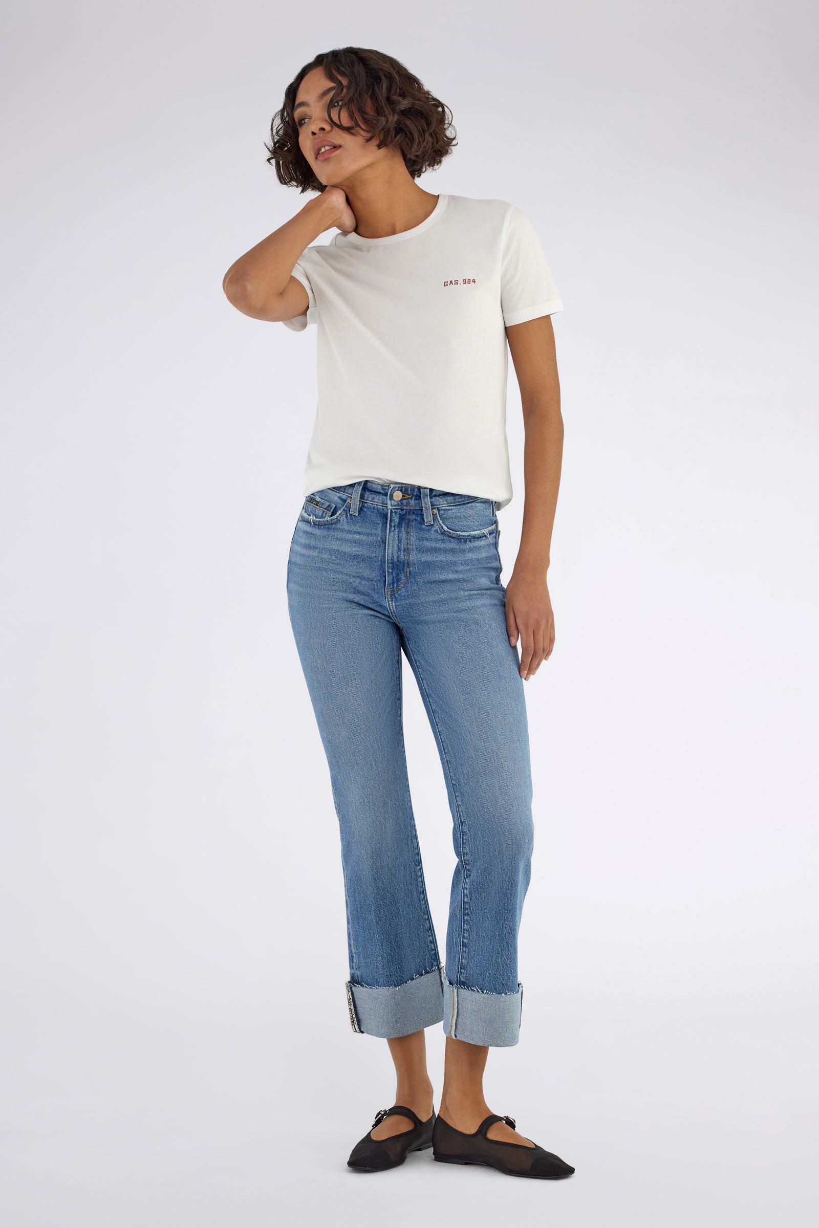 gas-telly-driven-0001-t-shirt-damen-slim-schwarz image 1