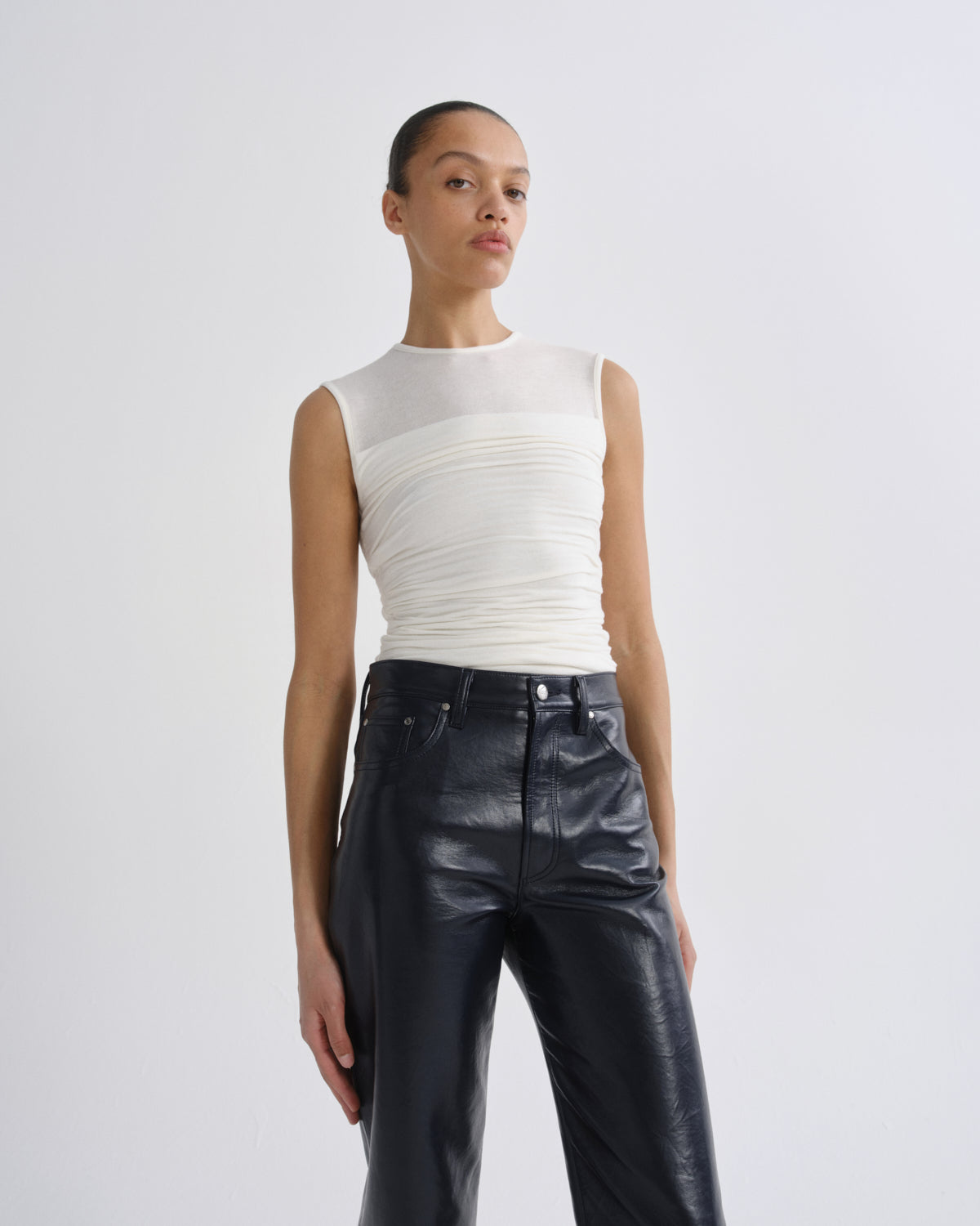 agolde-theodore-tank-top-oat-milk-kaschmir-mix image 1