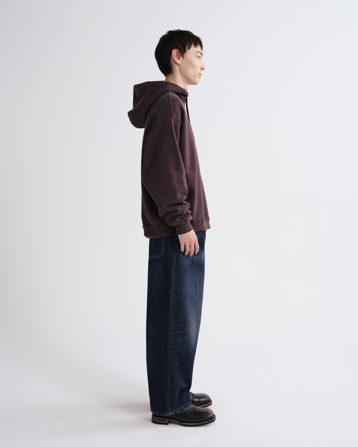 agolde-salford-hoodie-forge-kapuzenpullover-braun image 4
