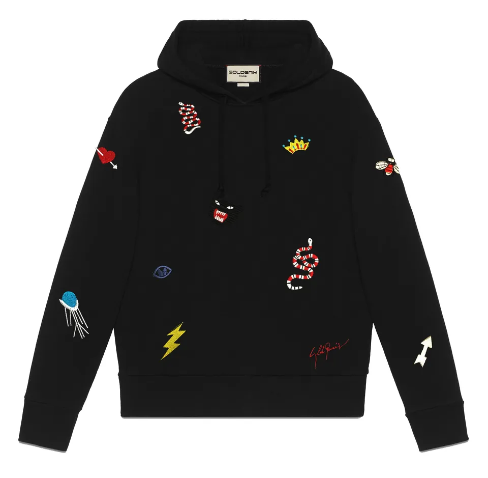 goldenim-paris-homme-sweat-1003-noir-sweatshirt-schwarz image 1