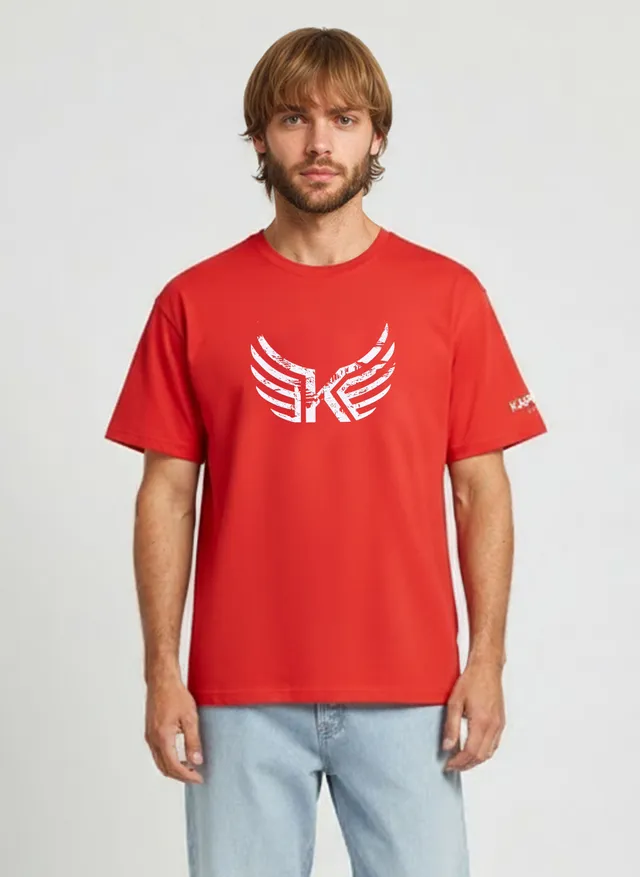 kaporal-jack-t-shirt-herren-rot-baumwolle-regular image 1