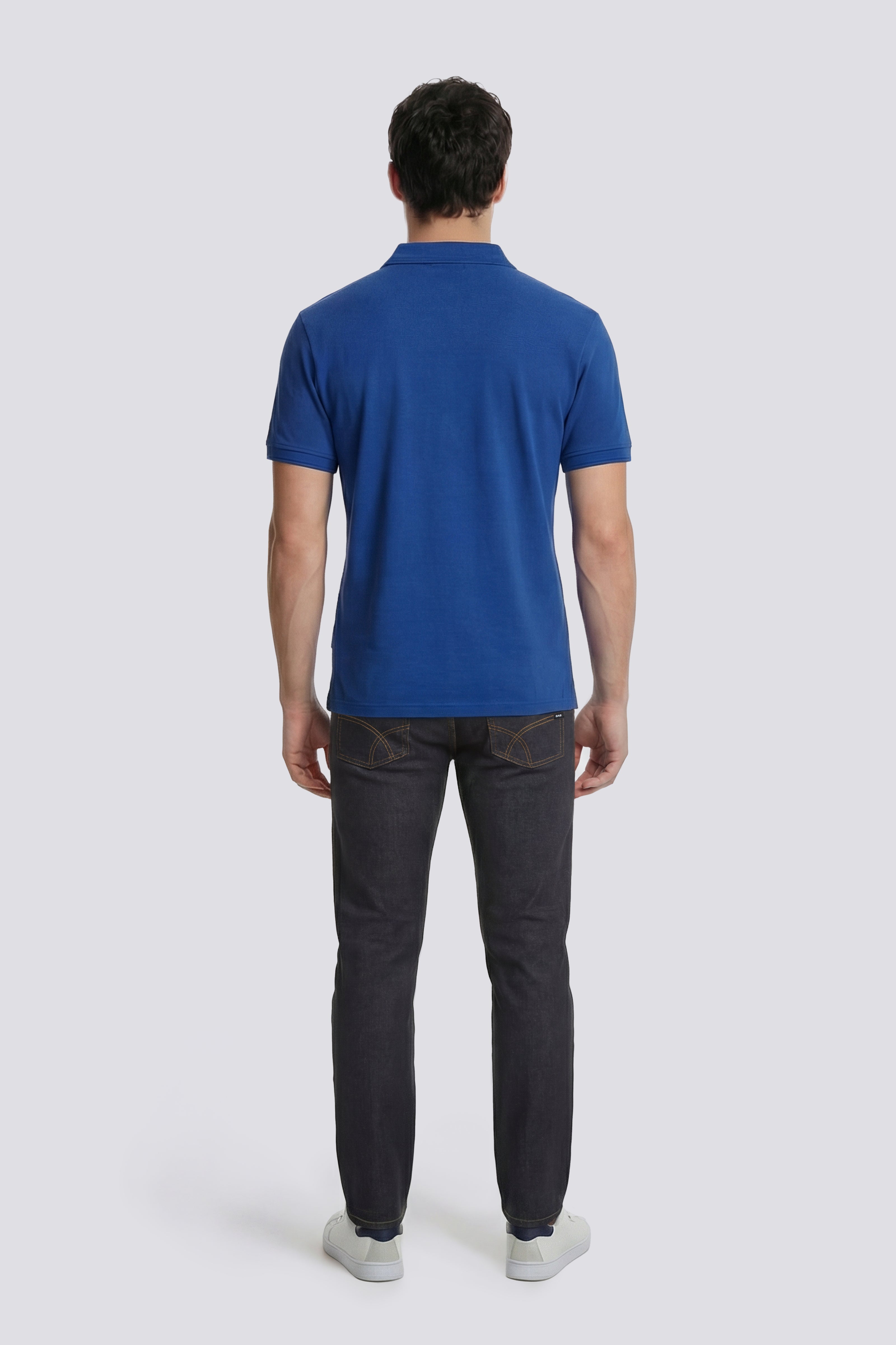 gas-ralph-emb-logo-1721-polo-herren-slim-blau image 3