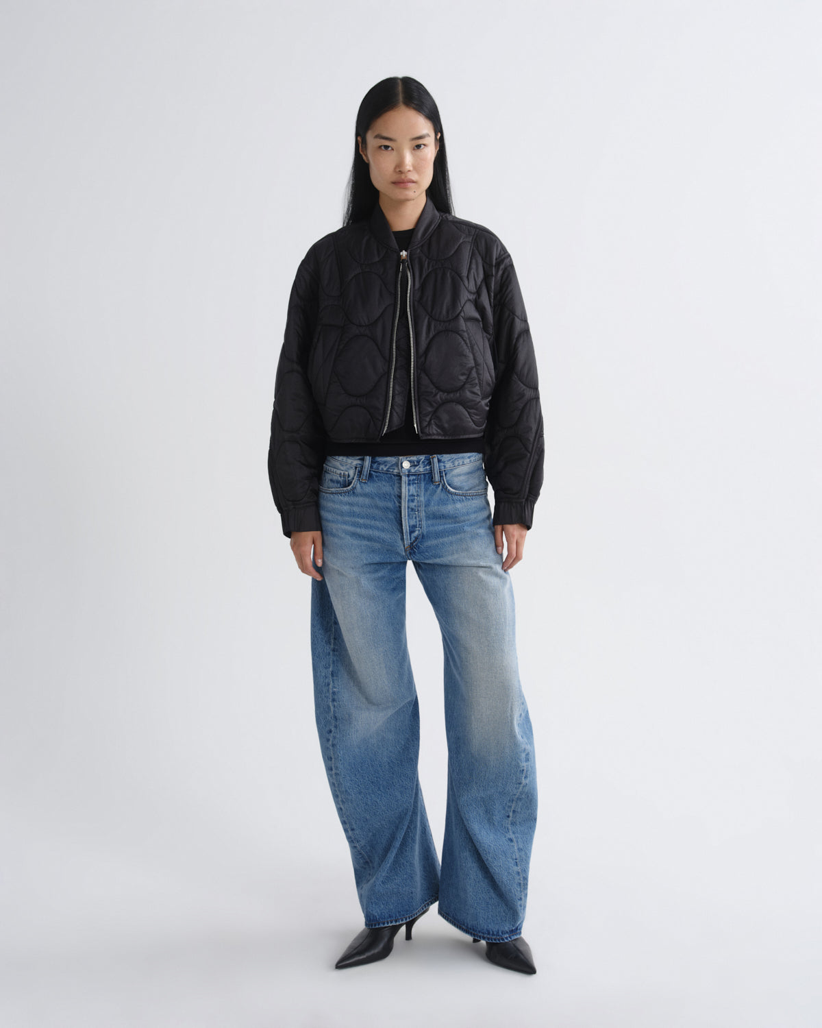 agolde-iona-quilted-jacket-steppjacke-schwarz-nylon image 5