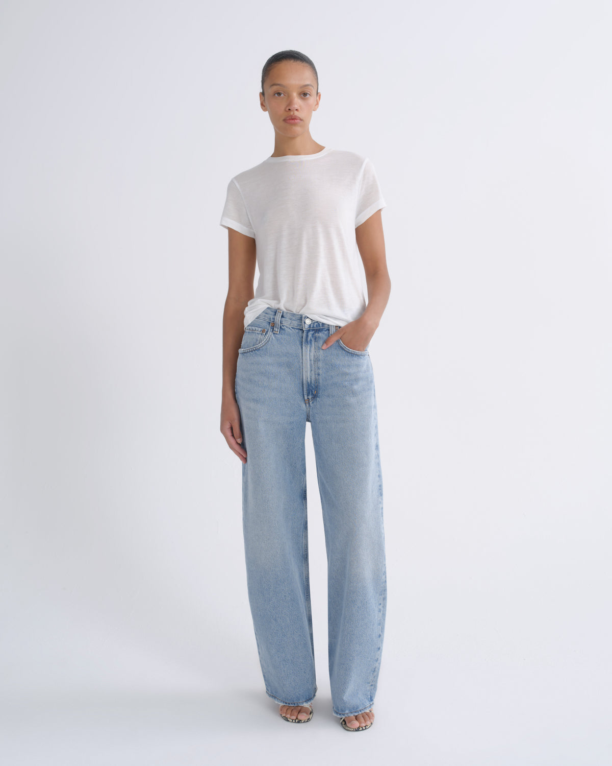 agolde-low-curve-jean-force-damen-jeans-hellblau-wide-leg image 1