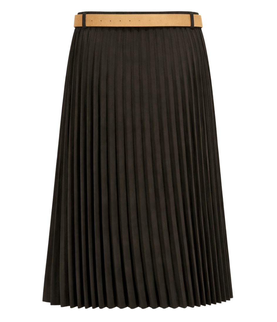goldenim-paris-femme-jupe-daim-pliss-rock-damen image 2