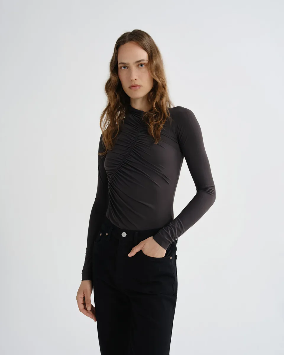 agolde-lupin-bodysuit-body-damen-carob-braun image 1