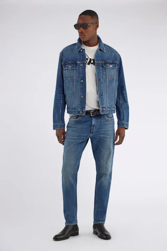 gas-tar-53md-jeans-herren-tapered-indigo-stone-wash image 1