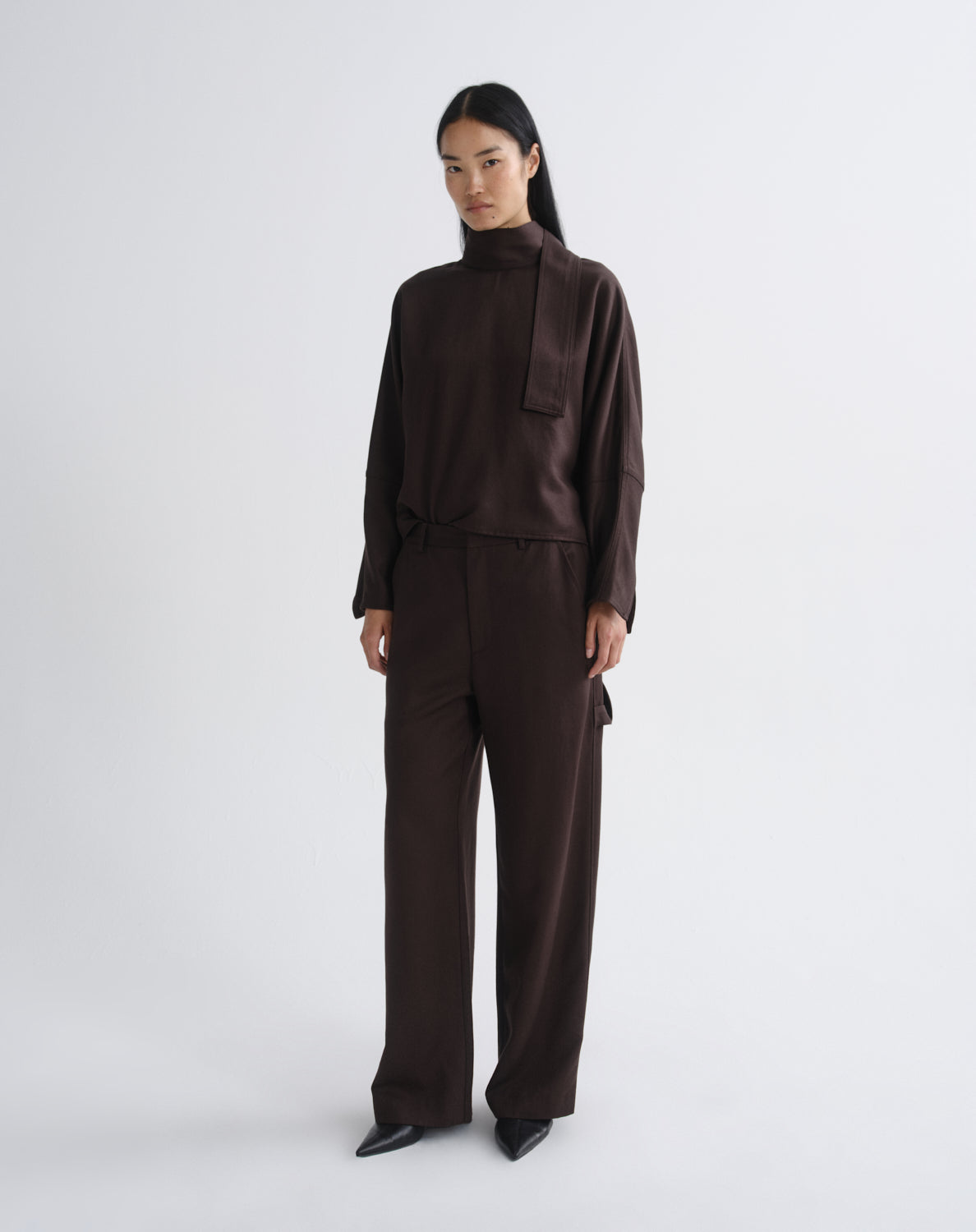 agolde-kembra-top-damen-bluse-braun-ironwood-langarm image 5