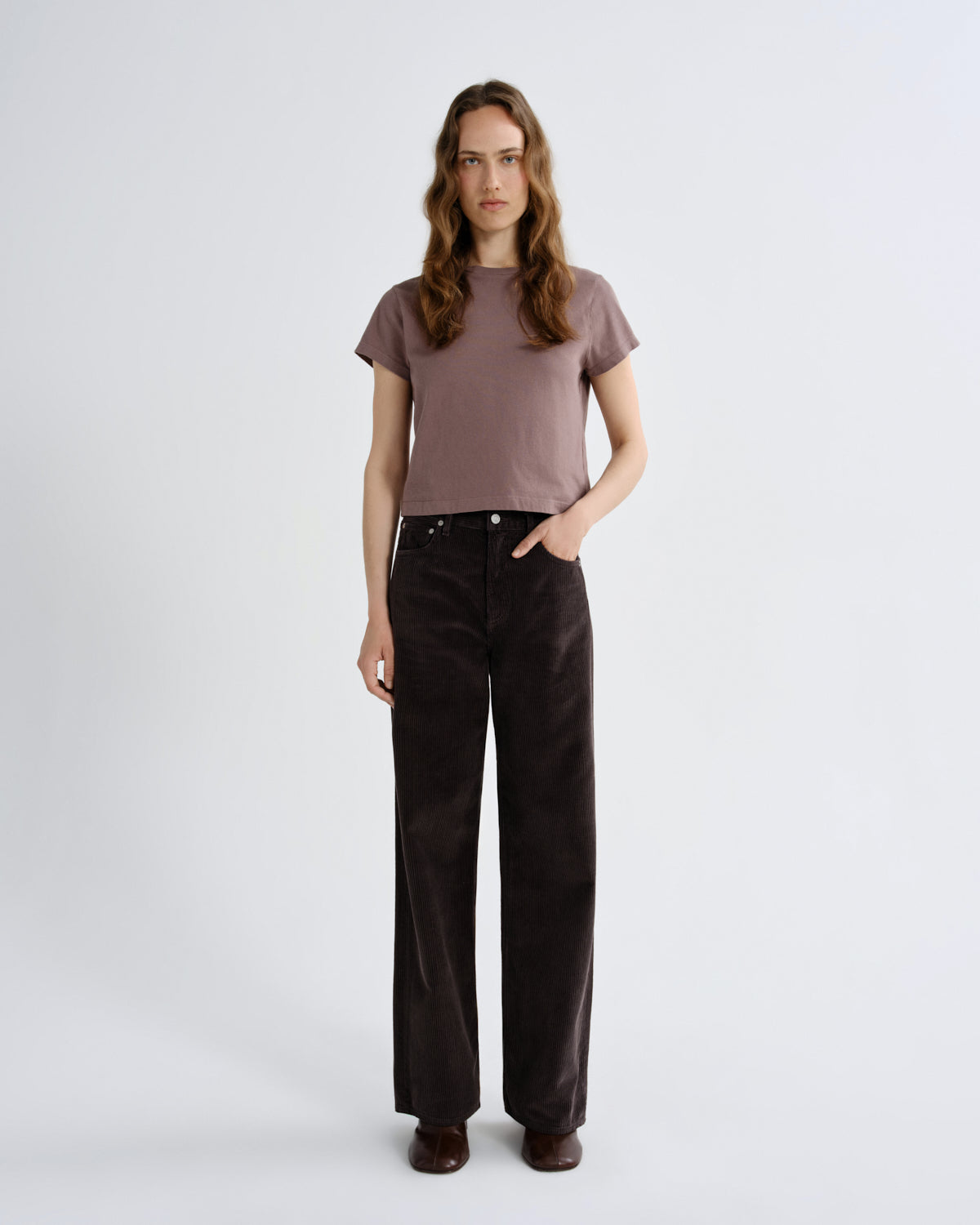 agolde-ren-jean-32-cord-forge-braun image 1