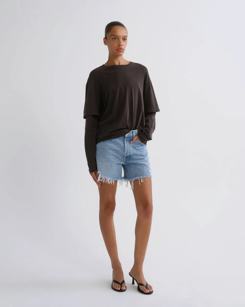 agolde-parker-long-short-swapmeet-shorts-hellblau image 1