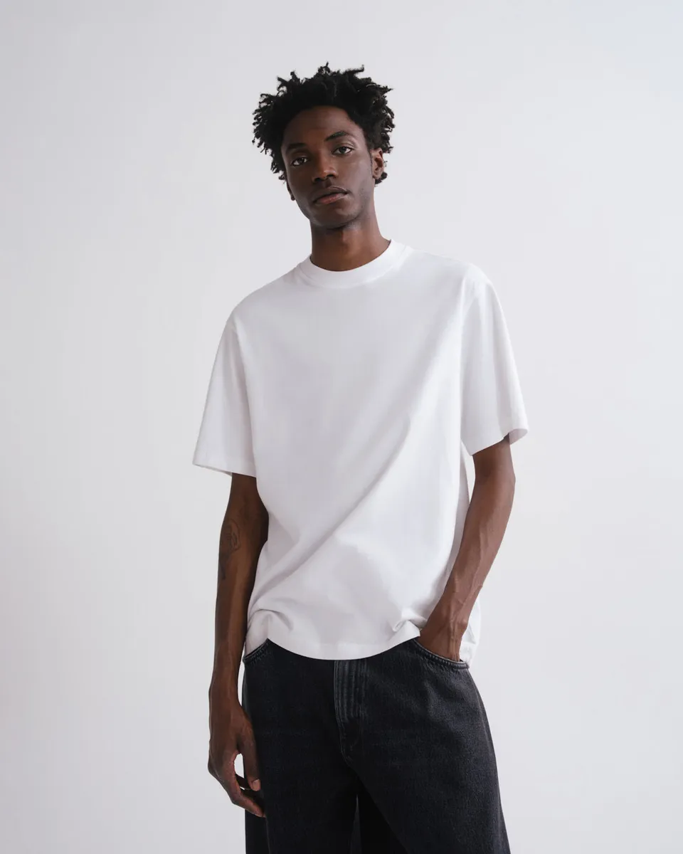 agolde-asha-mock-neck-tee-t-shirt-wei-slim-fit image 1