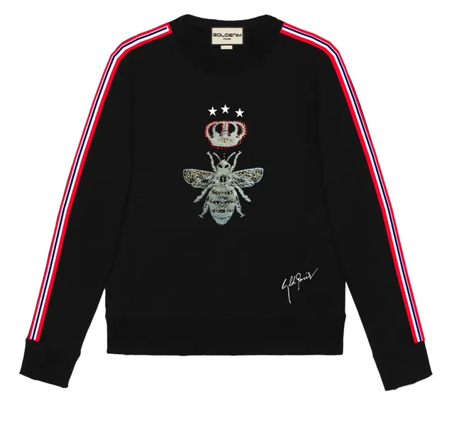 goldenim-paris-homme-sweat-jack-noir-sweatshirt-schwarz image 1