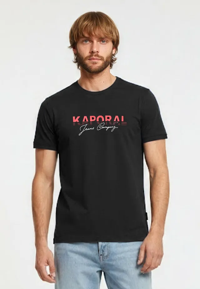 kaporal-timeo-t-shirt-herren-schwarz-baumwolle-regular image 1