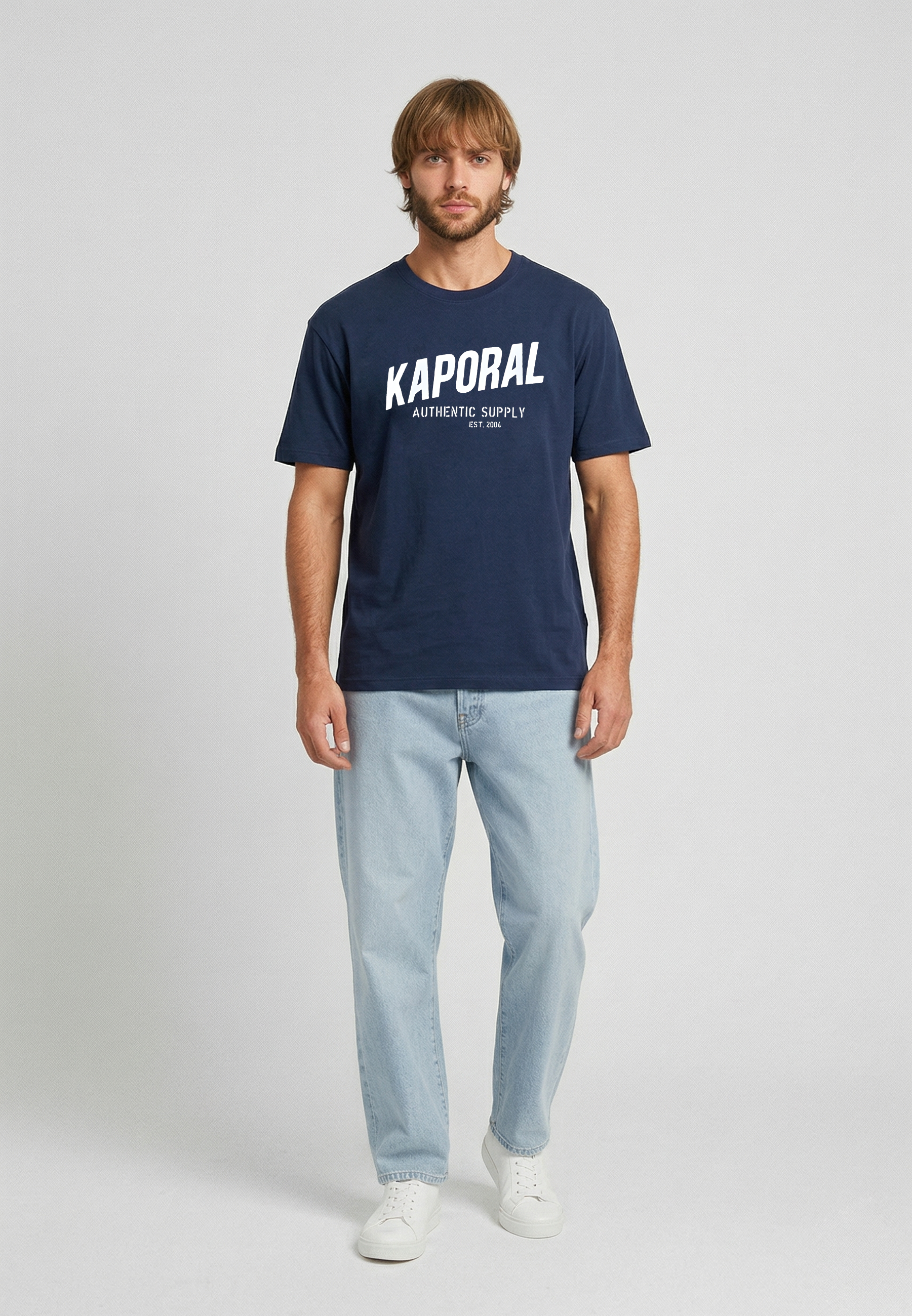 kaporal-ryzz-t-shirt-herren-marine-slim-stretch image 1