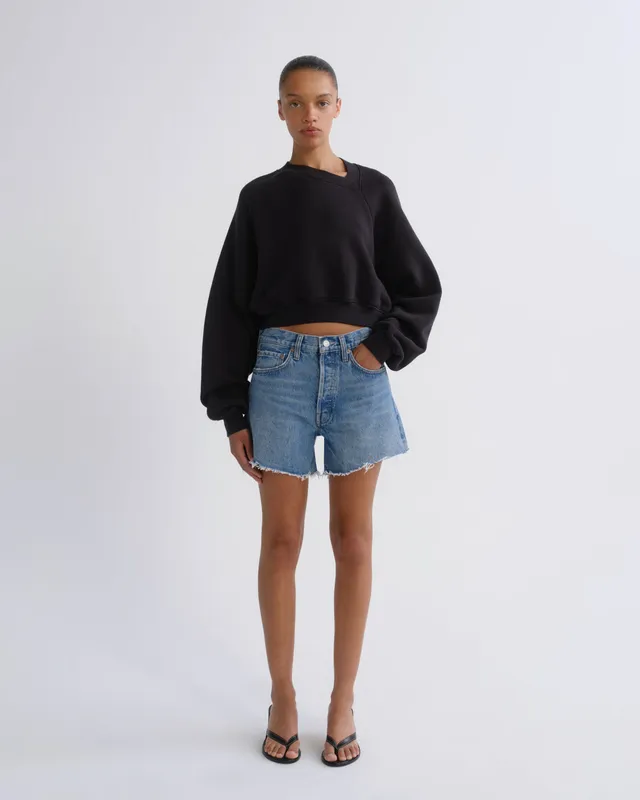 agolde-parker-long-short-damen-shorts-fairway-indigo image 1